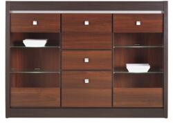 Wipmeble FORREST FR 07 vitrines szekrény sötét dió