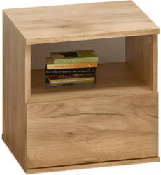 TEMPO KONDELA Éjjeliszekrény, Tölgy Craft Arany, Doli