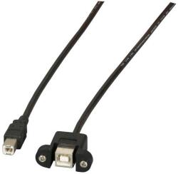 EFB-Elektronik USB2.0 Verlängerung B-B, St. -Einbaubuchse, 1, 0m, sw, Classic (K5293SW. 1V2) (K5293SW.1V2)