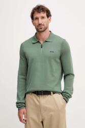 BOSS Green pamut pulóver - zöld M