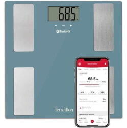 Terraillon Cantar 14874, Greutate max. 160 kg, Albastru (14874) - pcone Cantar baie
