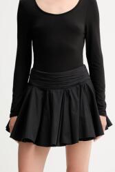 AllSaints pamut szoknya TULIP fekete, mini, harang alakú, W016RD - fekete 40