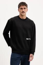 Karl Lagerfeld Jeans pamut melegítőfelső fekete, nyomott mintás, A4M20014 - fekete M