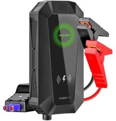Campmate Promate Akkubank, autó indító - HEXABOLT 20 19200mAh (Jump starter, 6in1, 1500A/12V, 2xUSB 3.0, LED, QC, fekete) (HEXABOLT-20) - iconink