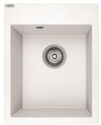 Laveo SRO_610Y - LAVEO PICO 390X500 egymedencés gránit mosogató szifonnal fehér (SRO_610Y)