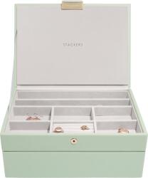 Stackers Cutie de bijuterii Stackers dublă clasică, verde salvie (79756)