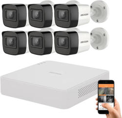 Hikvision 8 megapixeles 6 kamerás kamerarendszer 30 méter látótávolsággal