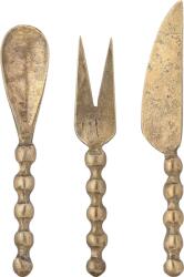 Bloomingville Set tacâmuri pentru brânză Haolin, alamă, 3 piese (82068619)