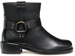 Geox bőr csizma D NALVIA - fekete Női 37 - answear - 43 990 Ft