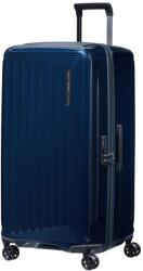 Samsonite NUON négykerekű keskeny utazó bőrönd 80cm-éjkék metál 153973-9015