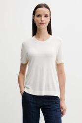 Benetton selyem póló - bézs XL - answear - 15 390 Ft