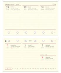 SATURNUS Kalendárium betét, tervező, heti, S , SATURNUS, chamois 2026 (NKS311U)