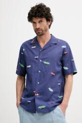 Benetton len ing sötétkék, relaxed, 5HPWUQ05B - sötétkék XL