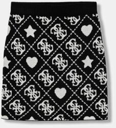 GUESS gyerek gyapjú szoknya fekete, mini, egyenes, J5BD02 Z3K10 - fekete 158-166