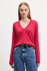 Tommy Hilfiger pamut pulóver DW0DW19888 - rózsaszín XS