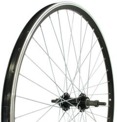Neuzer kerék 26-os hátsó duplafalú fekete duplafalú felni menetes acél agy fekete