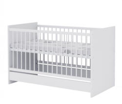  Baby Shop Basic 70×140-es átalakítható babaágy - bordázott fehér