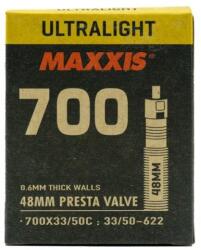 Maxxis Belső Maxxis 700X33/50C ULTRALIGHT Presta szelepes 48mm 100g