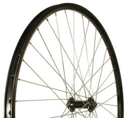 Neuzer kerék 622-es első duplafalú mach1 fekete felni gyorszáras alu. agy ezüst