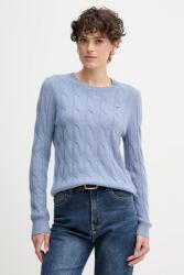 Tommy Hilfiger gyapjú pulóver könnyű, WW0WW43586 - kék S