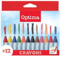 Optima Zsírkréta OPTIMA Max Jumbo kerek 12 színű (100142) - nyomtassingyen