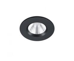 TRIO 680710132 Zenia 5, 5W 345lm 3000K IP65 süllyesztett fekete spot (680710132) - nyomtassingyen