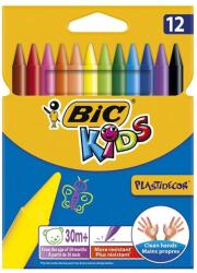 BIC Zsírkréta BIC KIDS PlastiDecor kerek hegyezett 12 színű (945764) - nyomtassingyen