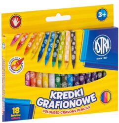 Astra Zsírkréta ASTRA kerek hegyezett 18 színű (316023901)