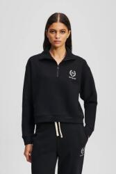 KARL LAGERFELD pamut melegítőfelső fekete, nyomott mintás, A3W44008 - fekete M