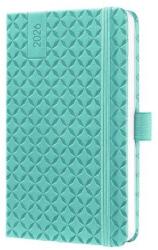 Sigel Naptár, A6, heti, 2026, kemény borító, SIGEL "Jolie", aqua zöld (J6102) - nyomtassingyen