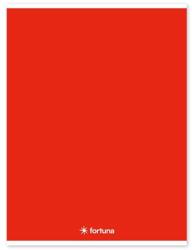 Fortuna Füzet vonalas FORTUNA Monocolor A/4 32 lapos 81-32 piros (01.02093) - nyomtassingyen