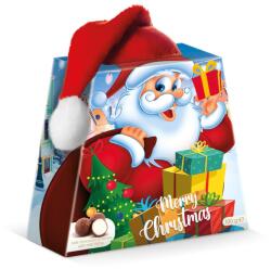  Tejcsokoládés praliné tejes töltelékkel, mikulássapkával 100g