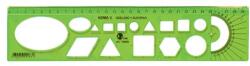 Optima Sablon vonalzó OPTIMA hajlékony zöld 30cm (53065) - nyomtassingyen