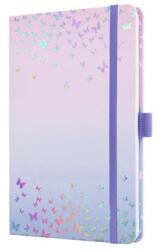 Sigel Naptár, A5, heti, 2026, kemény borító, SIGEL "Jolie", Butterfly Confetti Candy (J6347) - nyomtassingyen
