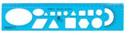 Optima Sablon vonalzó OPTIMA hajlékony kék 30cm (53069) - nyomtassingyen
