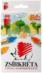 ICO Zsírkréta ICO Süni Jumbo háromszögletű hegyezett 12 színű (7220100000) - nyomtassingyen