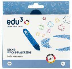 edu3 Zsírkréta EDU3 jumbo kerek hegyezett 12 színű (3131012) - nyomtassingyen