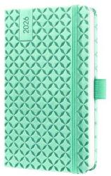 Sigel Naptár, A5, heti, 2026, kemény borító, SIGEL "Jolie", menta zöld (J6127) - nyomtassingyen
