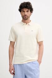 Gant pamut póló bézs, sima, 2014025 - bézs S