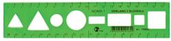 Optima Sablon vonalzó OPTIMA hajlékony zöld 20cm (53067) - nyomtassingyen
