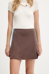 adidas Originals szoknya Tailored Skirt barna, mini, harang alakú, JX5305 - barna M