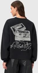 AllSaints pamut melegítőfelső REEL fekete, mintás, W020JD - fekete XS