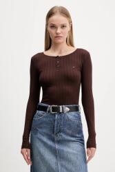 Tommy Hilfiger hosszú ujjú barna, DW0DW21575 - barna L