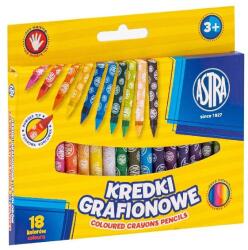 Astra Zsírkréta ASTRA kerek hegyezett 18 színű (316023901) - mystock