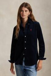 Ralph Lauren kordbársony ing galléros, sötétkék, regular, 211971526 - sötétkék 34