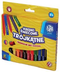 Astra Zsírkréta ASTRA háromszögletű hegyezett 12 színű (316118001)