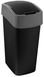 Keter Billenős szemetes, 45 liter, CURVER "Pacific flip bin", fekete/ezüst (229411) - mystock