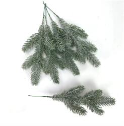 Fenyőág műanyag 25cm zöld havas 5db-os (0788)