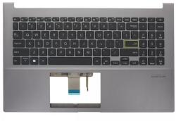 ASUS VivoBook S15 S533FL S533FA series 90NB0LX3-R31US0 amerikai angol (US) kiosztású billentyűzet háttérvilágítással (backlight) palmrest/topcase felső burkolat szürke