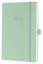 Sigel Naptár, A5, heti, 2026, kemény borító, SIGEL "Conceptum", mentazöld (C2672) - tonerpiac